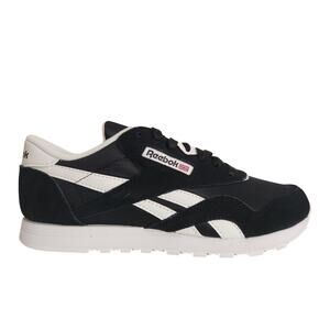 Reebok Women's Classic Nylon Sneaker Black/White 8
